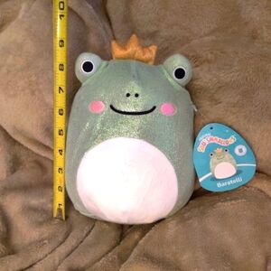 Squishmallows glitter squad Baratelli the frog prince with crown BNWT